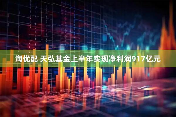 淘优配 天弘基金上半年实现净利润917亿元